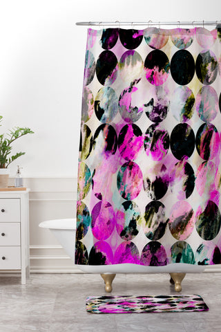 Georgiana Paraschiv Circles III Shower Curtain And Mat