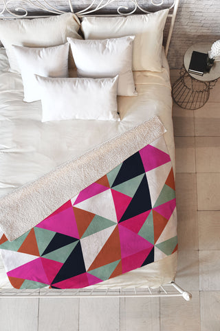 Georgiana Paraschiv Colour and Pattern 20 Fleece Throw Blanket