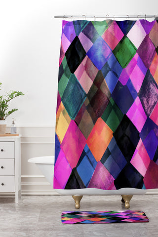 Georgiana Paraschiv D11 Shower Curtain And Mat