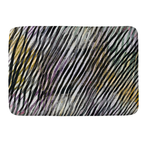 Georgiana Paraschiv Diagonal Stripes Memory Foam Bath Mat
