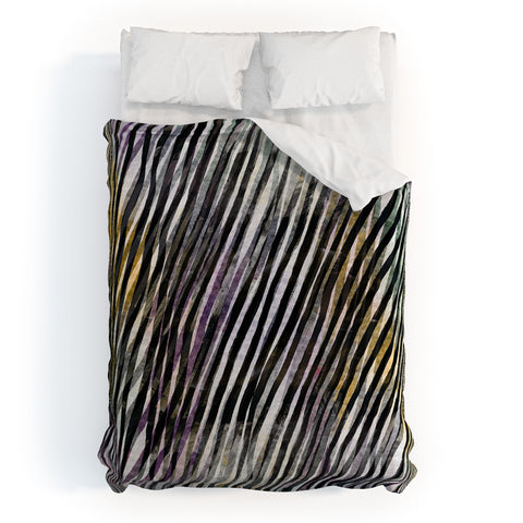Georgiana Paraschiv Diagonal Stripes Duvet Cover