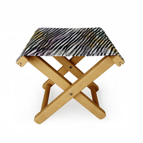 Georgiana Paraschiv Diagonal Stripes Folding Stool