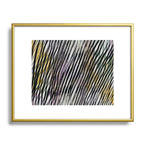 Georgiana Paraschiv Diagonal Stripes Metal Framed Art Print