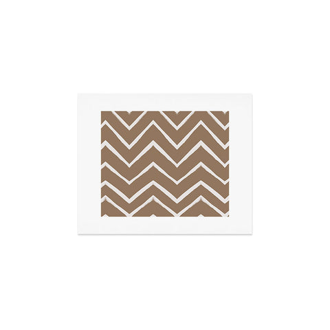 Georgiana Paraschiv Distressed Chevron Gold Art Print