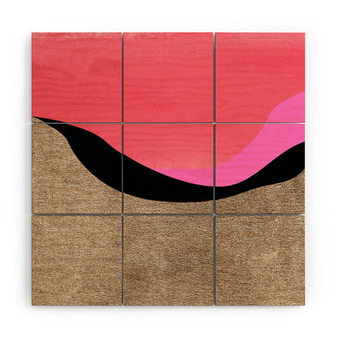 Georgiana Paraschiv Dune Wood Wall Mural