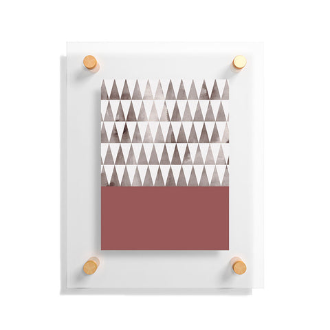 Georgiana Paraschiv Earthy Triangles Floating Acrylic Print