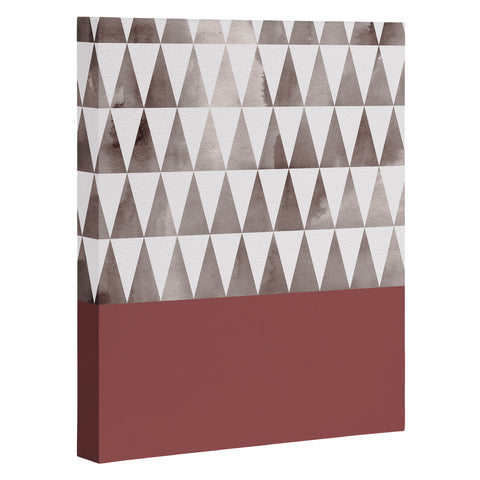 Georgiana Paraschiv Earthy Triangles Art Canvas