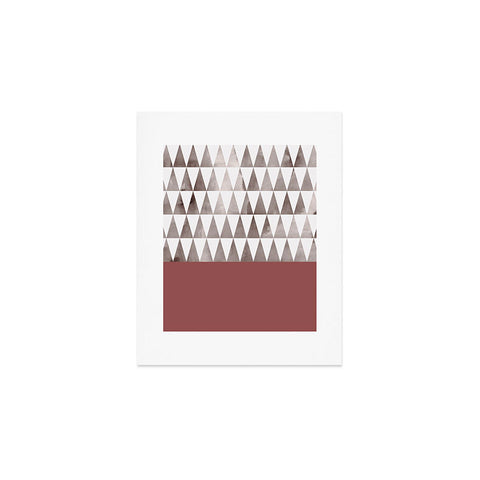 Georgiana Paraschiv Earthy Triangles Art Print