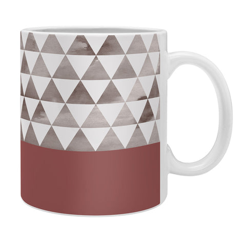 Georgiana Paraschiv Earthy Triangles Coffee Mug