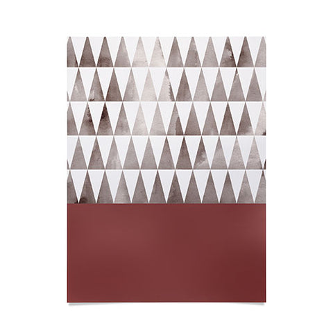 Georgiana Paraschiv Earthy Triangles Poster