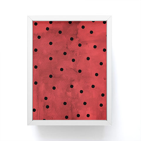 Georgiana Paraschiv Flamenco Dots Framed Mini Art Print
