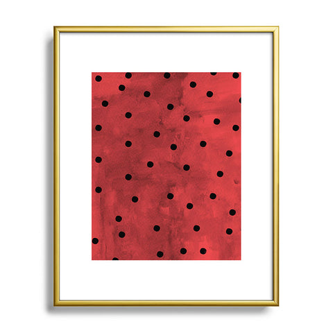 Georgiana Paraschiv Flamenco Dots Metal Framed Art Print