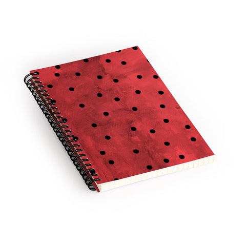 Georgiana Paraschiv Flamenco Dots Spiral Notebook