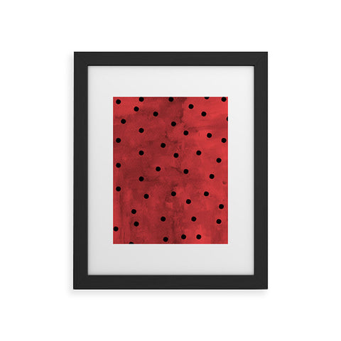 Georgiana Paraschiv Flamenco Dots Framed Art Print