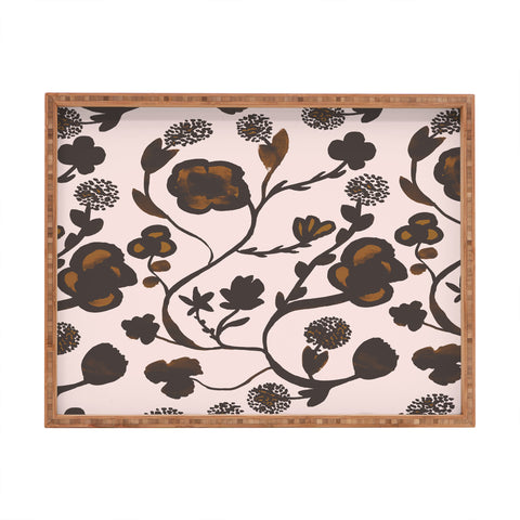 Georgiana Paraschiv Floral II Rectangular Tray
