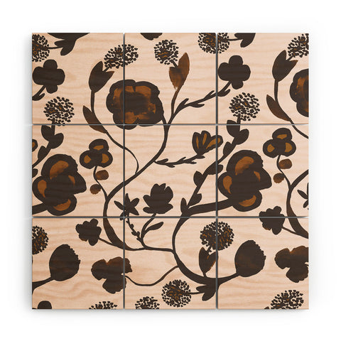 Georgiana Paraschiv Floral II Wood Wall Mural