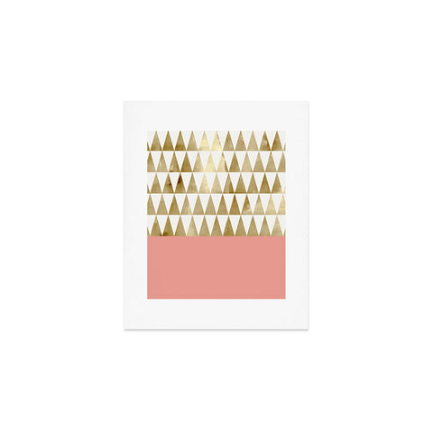 Georgiana Paraschiv Gold Triangles Art Print