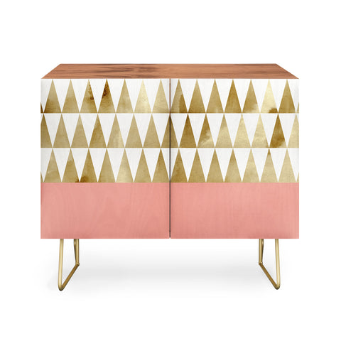 Georgiana Paraschiv Gold Triangles Credenza