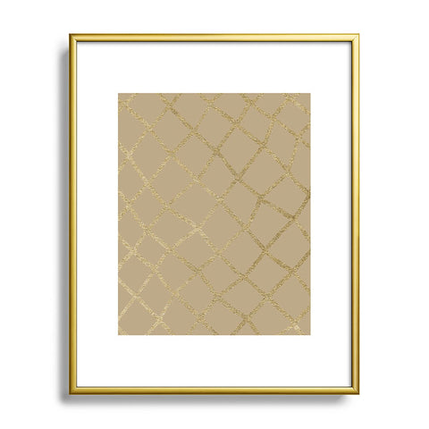 Georgiana Paraschiv Gold V01 Metal Framed Art Print