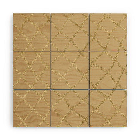 Georgiana Paraschiv Gold V01 Wood Wall Mural