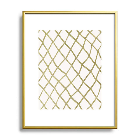 Georgiana Paraschiv Gold V02 Metal Framed Art Print