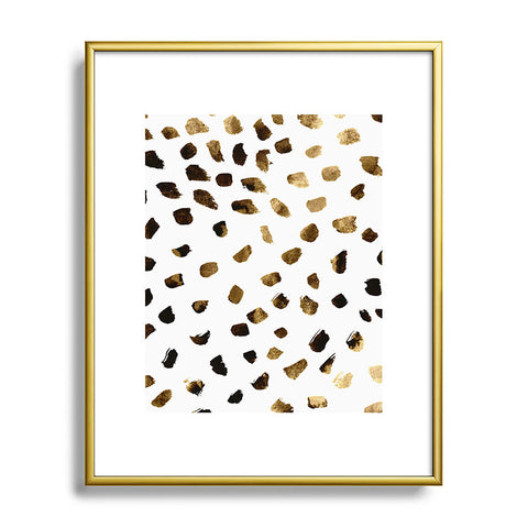 Georgiana Paraschiv Gold V03 Metal Framed Art Print