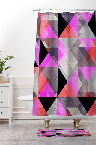 Georgiana Paraschiv Graphic86 Shower Curtain And Mat