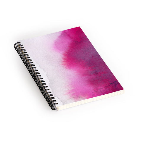 Georgiana Paraschiv Hazy Pink Spiral Notebook