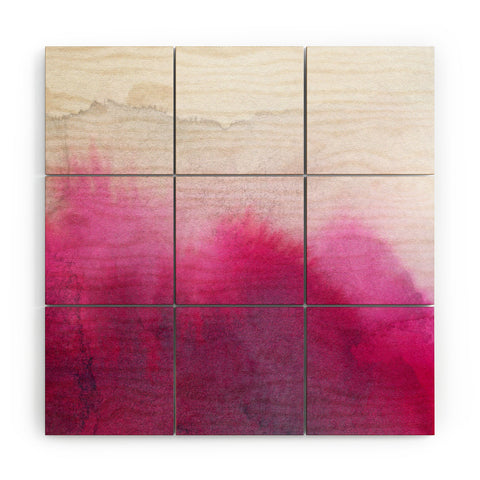 Georgiana Paraschiv Hazy Pink Wood Wall Mural