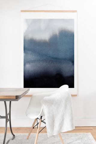 Georgiana Paraschiv In Blue Art Print And Hanger