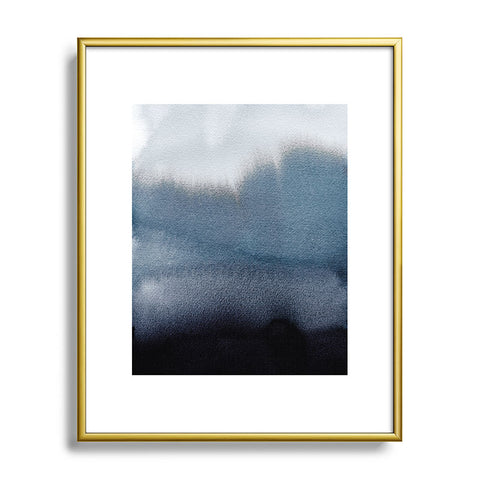 Georgiana Paraschiv In Blue Metal Framed Art Print