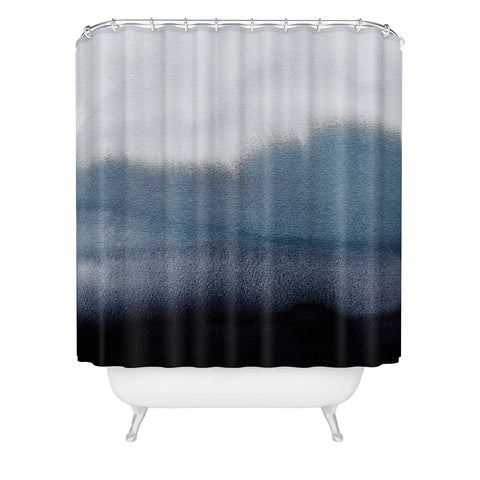 Georgiana Paraschiv In Blue Shower Curtain