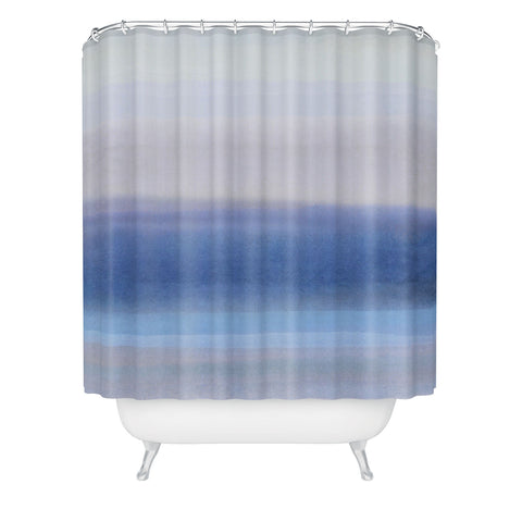 Georgiana Paraschiv In Blue Sunset Shower Curtain