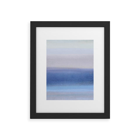 Georgiana Paraschiv In Blue Sunset Framed Art Print