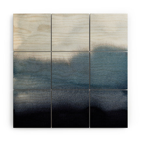 Georgiana Paraschiv In Blue Wood Wall Mural