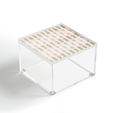 Georgiana Paraschiv Metallic Triangles Acrylic Box
