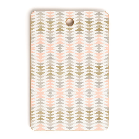 Georgiana Paraschiv Metallic Triangles Cutting Board Rectangle