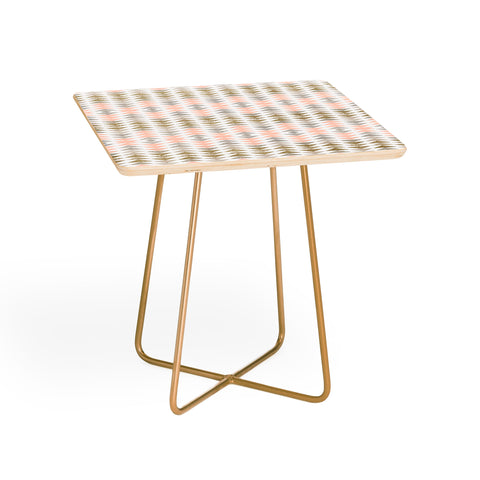 Georgiana Paraschiv Metallic Triangles Side Table