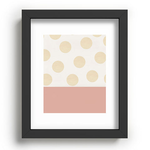 Georgiana Paraschiv Minimal Gold Dots Recessed Framing Rectangle