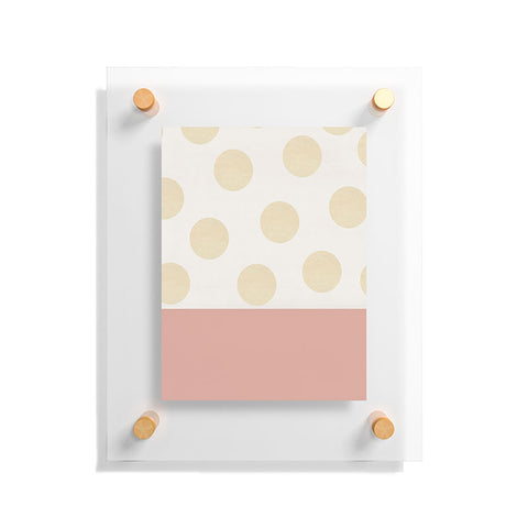 Georgiana Paraschiv Minimal Gold Dots Floating Acrylic Print