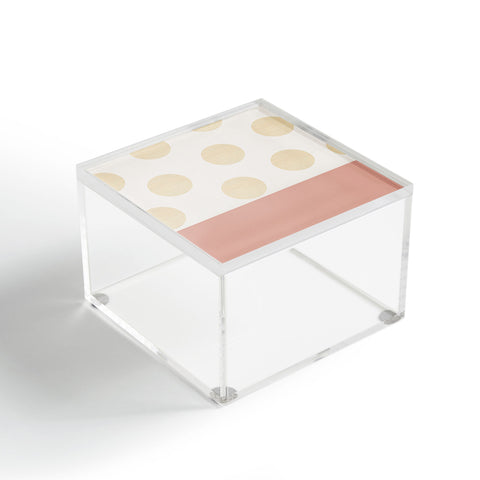 Georgiana Paraschiv Minimal Gold Dots Acrylic Box