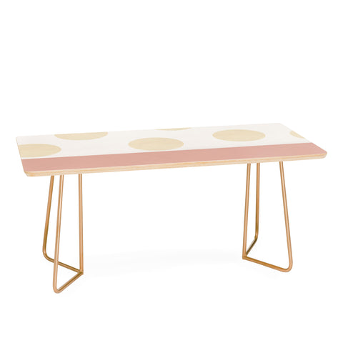 Georgiana Paraschiv Minimal Gold Dots Coffee Table