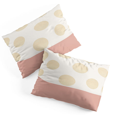 Georgiana Paraschiv Minimal Gold Dots Pillow Shams