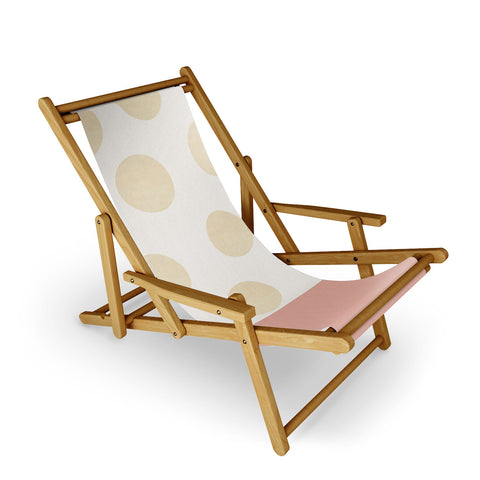 Georgiana Paraschiv Minimal Gold Dots Sling Chair