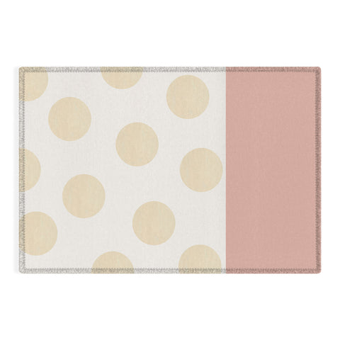 Georgiana Paraschiv Minimal Gold Dots Outdoor Rug