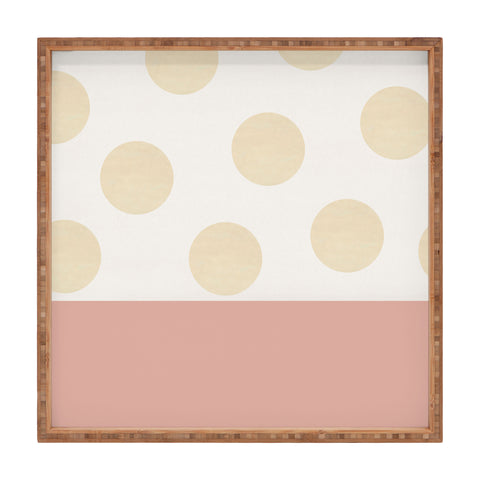 Georgiana Paraschiv Minimal Gold Dots Square Tray