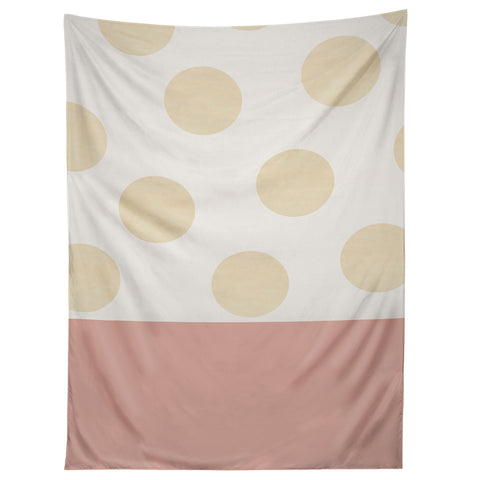 Georgiana Paraschiv Minimal Gold Dots Tapestry