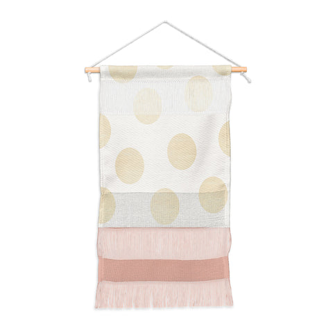 Georgiana Paraschiv Minimal Gold Dots Wall Hanging Portrait