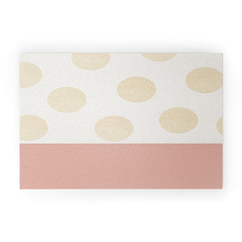 Georgiana Paraschiv Minimal Gold Dots Welcome Mat