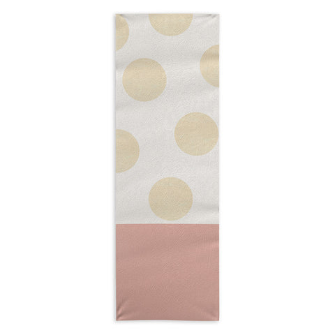 Georgiana Paraschiv Minimal Gold Dots Yoga Towel